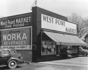 The original West Point Market included a NORKA mural on its side.